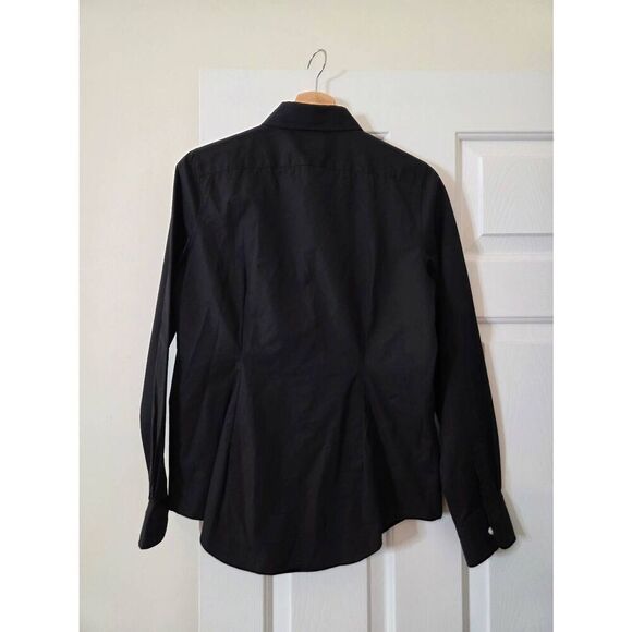 Ann mashburn black button down shirt M - Picture 6 of 7